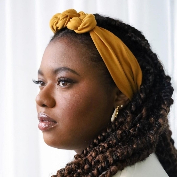 Gibou 3 knot headband in yellow - Picture 1 of 3